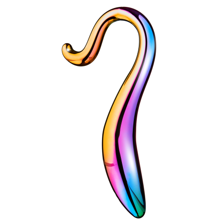 GLAMOUR GLASS ELEGANT CURVED DILDO