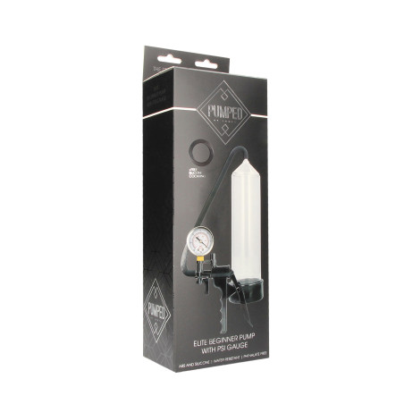 Elite Beginner Pump With PSI Gauge - Transparent