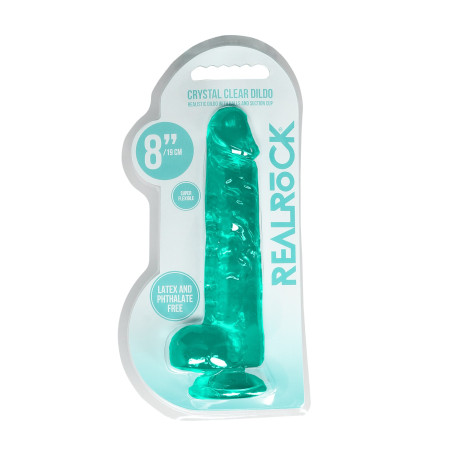 Realistic Dildo with Balls - 8""/ 21 cm