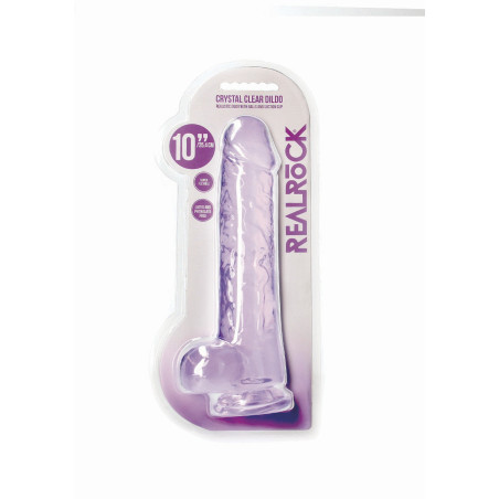 Realistic Dildo with Balls - 10""/ 25,4 cm
