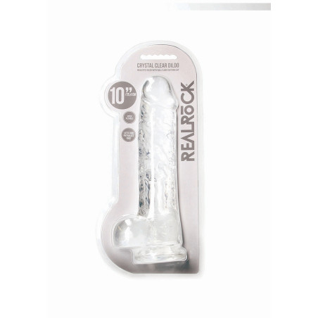 Realistic Dildo with Balls - 10""/ 25,4 cm