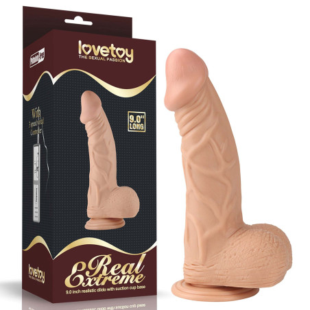 9" Real Extreme Dildo Flesh