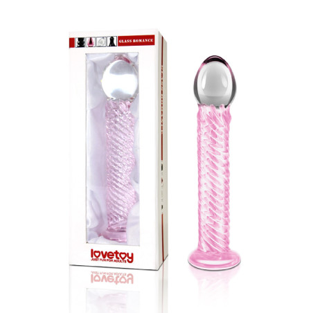 7.5" Glass Romance Pink