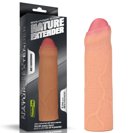 Add 1" Revolutionary Silicone Nature Extender Uncircumcised