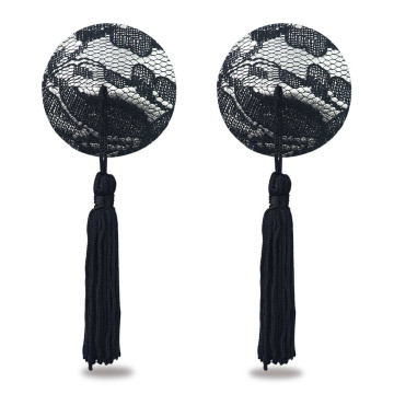Reusable Black Lace Round...
