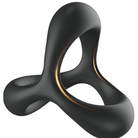 Ring- 3in1 Cockring Black