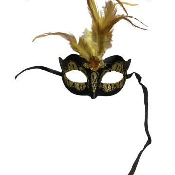 Maska-Venetian Mask Yellow...