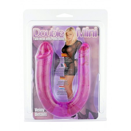 Dildo-DOUBLE MINI DONG TWIN HEAD LAVENDER