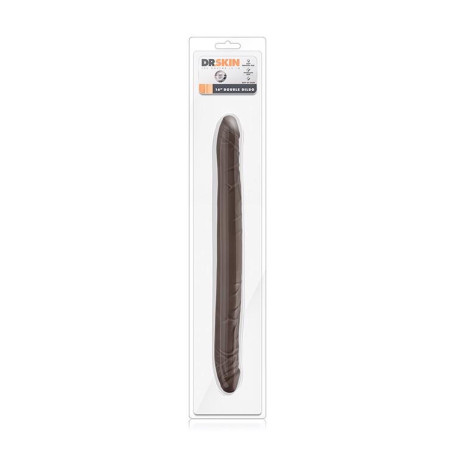 DR. SKIN 16INCH DOUBLE DILDO CHOCOLATE