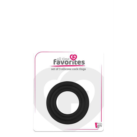 ALL TIME FAVORITES 3 SILICONE COCKRINGS