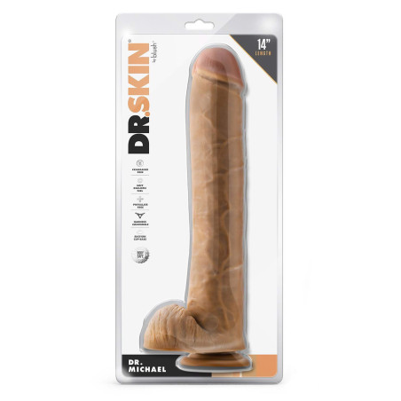 DR. SKIN DR. MICHAEL 14 INCH DILDO WITH BALLSTAN