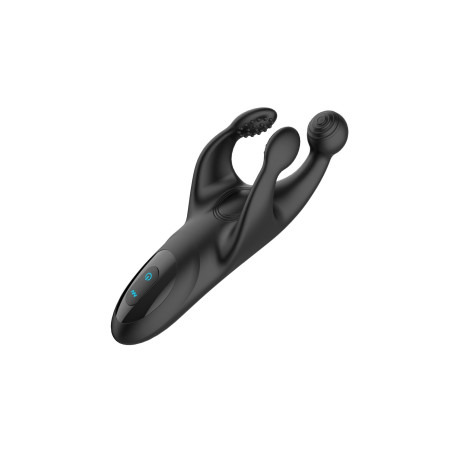 Tapping and vibrating penis stimulator