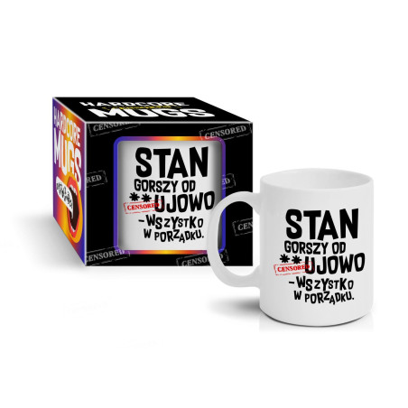 HARDCORE MUGS - kubek Boss 300ml - Stan 
gorszy od…ujowo