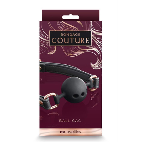BONDAGE COUTURE BALL GAG BLACK