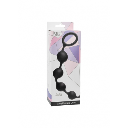 Plug/kulki-Anal Beads Long Pleasure Chain Black