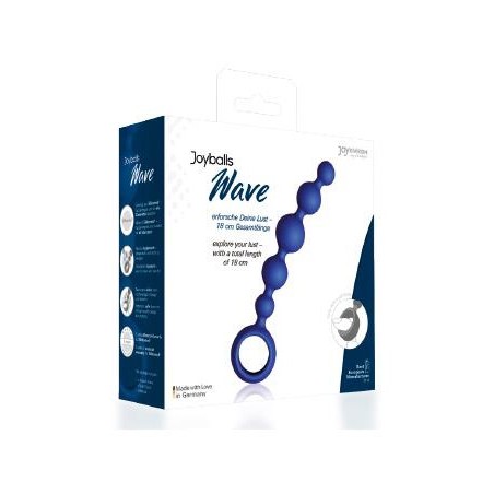 Plug/kulki-Joyballs anal Wave, short, blue