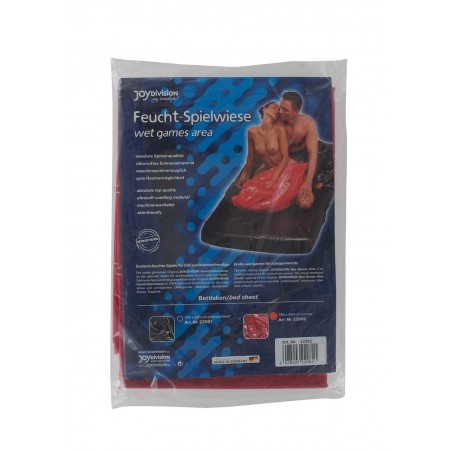 BDSM-Wet games area, bed sheet, 180 x 260 cm, red