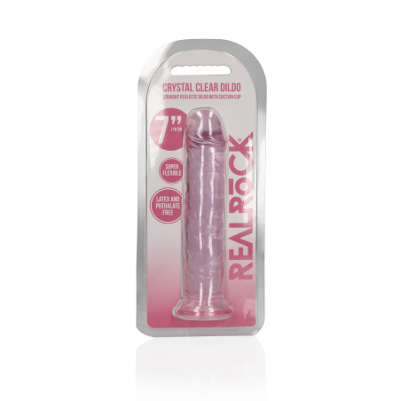 Straight Realistic Dildo with Suction Cup - 7'' / 18