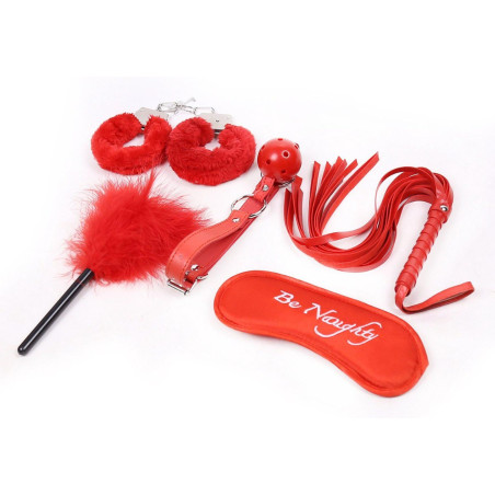 Fetish Fever - Bondage Set - 5 pieces - Red