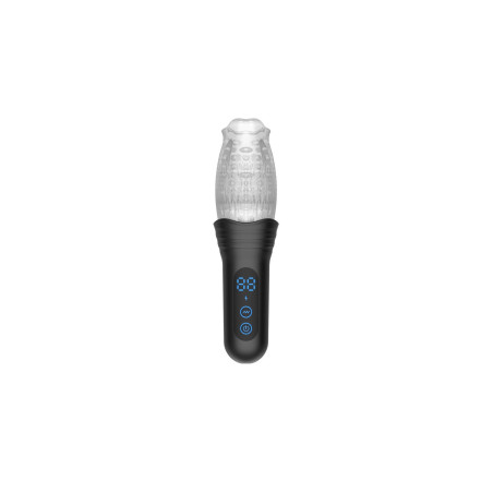 Rotating vibration and thrusting masturbator