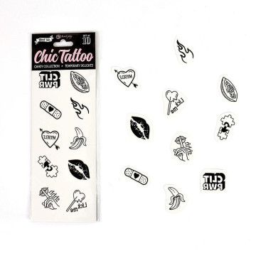 SET of 10 TEMPORARY TATTOOS...