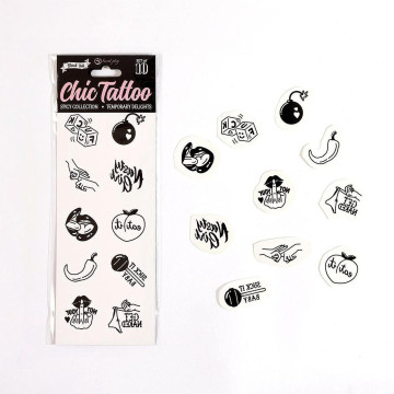 SET of 10 TEMPORARY TATTOOS...