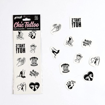 SET of 10 TEMPORARY TATTOOS...
