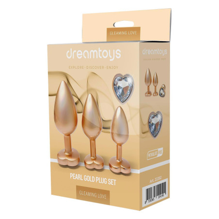 GLEAMING LOVE MATTE GOLD PLUG SET