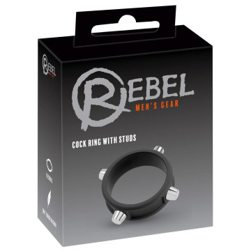 Rebel Cock Ring with Studs