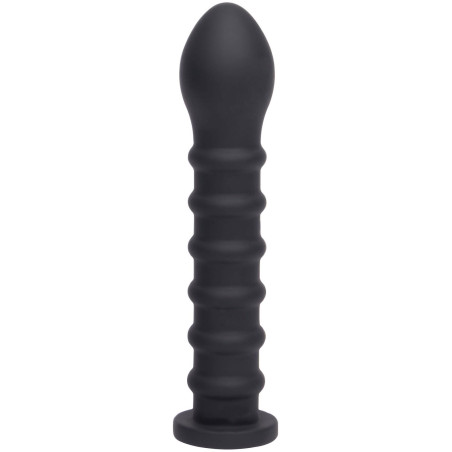 Ribbed Dong Easy-Lock 19 cm Black