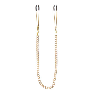 Tweezers With Chain Gold