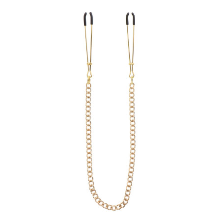 Tweezers With Chain Gold