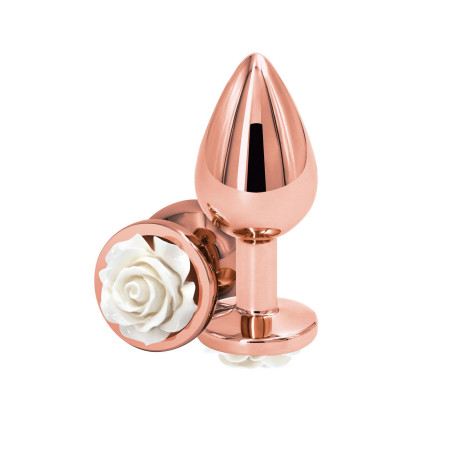 Rose Buttplug Medium White