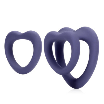 Heart Cockring Set - Violet...