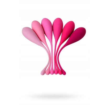 xEROMANTICA Set of 6 vaginal balls K-ROSE,silicone, pink