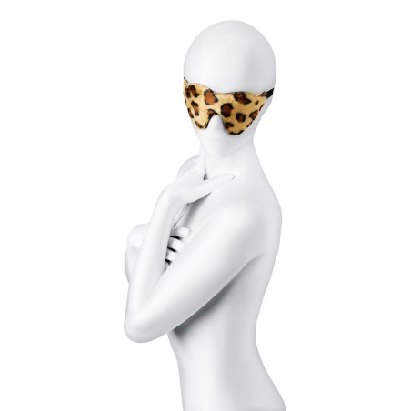 Anonymo mask, PU leather, print, 26 cm