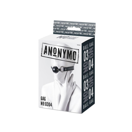 Anonymo gag, TPR, black, 64 cm
