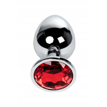 Silver anal plug TOYFA...