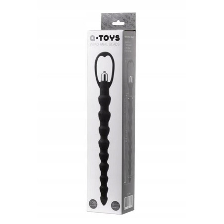 A-TOYS, Anal Vibration Chain, Silicone, Black, 32,7 cm