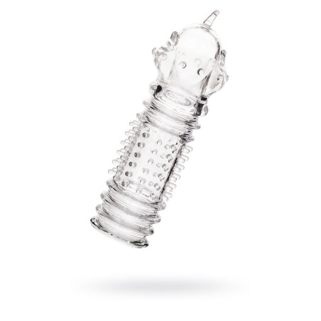 A-TOYS, Penis Sleeve, TPR, Transparent, 15.3 cm