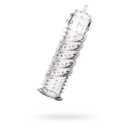 A-TOYS, Penis Sleeve, TPR, Transparent, 15.5 cm