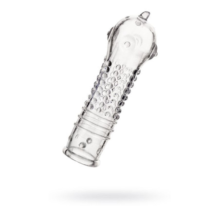 A-TOYS, Penis Sleeve, TPR, Transparent, 14.7 cm