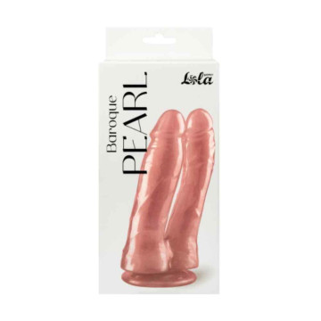 Double pearlescent dildo...