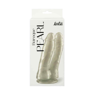 Double pearlescent dildo...