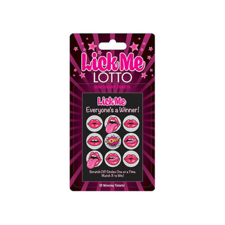 Lick Me Lotto – 12 unique tickets