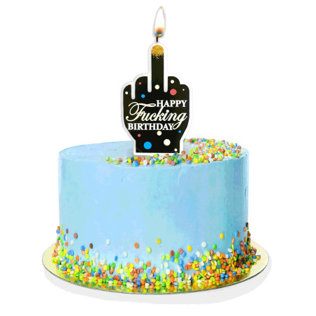Happy F’ing Birthday Candle
