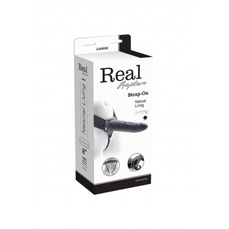 Proteza-VIBRATORE STRAP ON CAVO REAL RAPTURE 8 BLACK