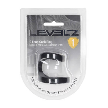 2 Loop Silicone Cockring -...