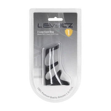 3 Loop Silicone Cockring -...