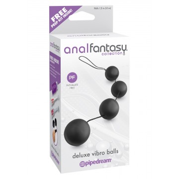 Kulki-DELUXE VIBRO BALLS BLACK